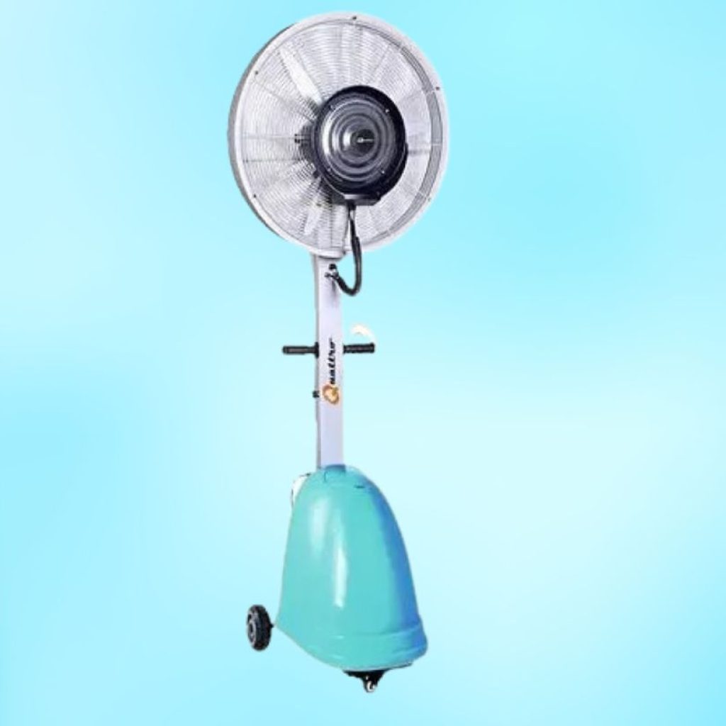 blue tank mist fan